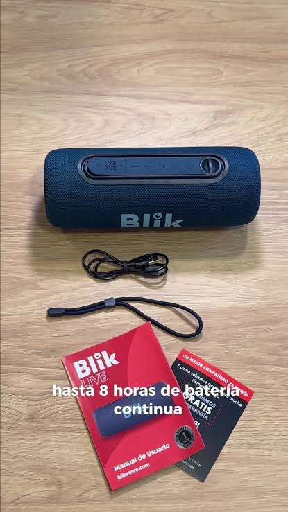 Parlante portátil Blik azul - miniatura 5