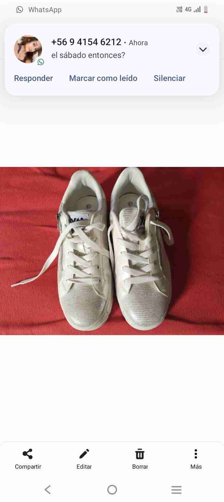 Zapatillas blancas estilo casual - miniatura 2