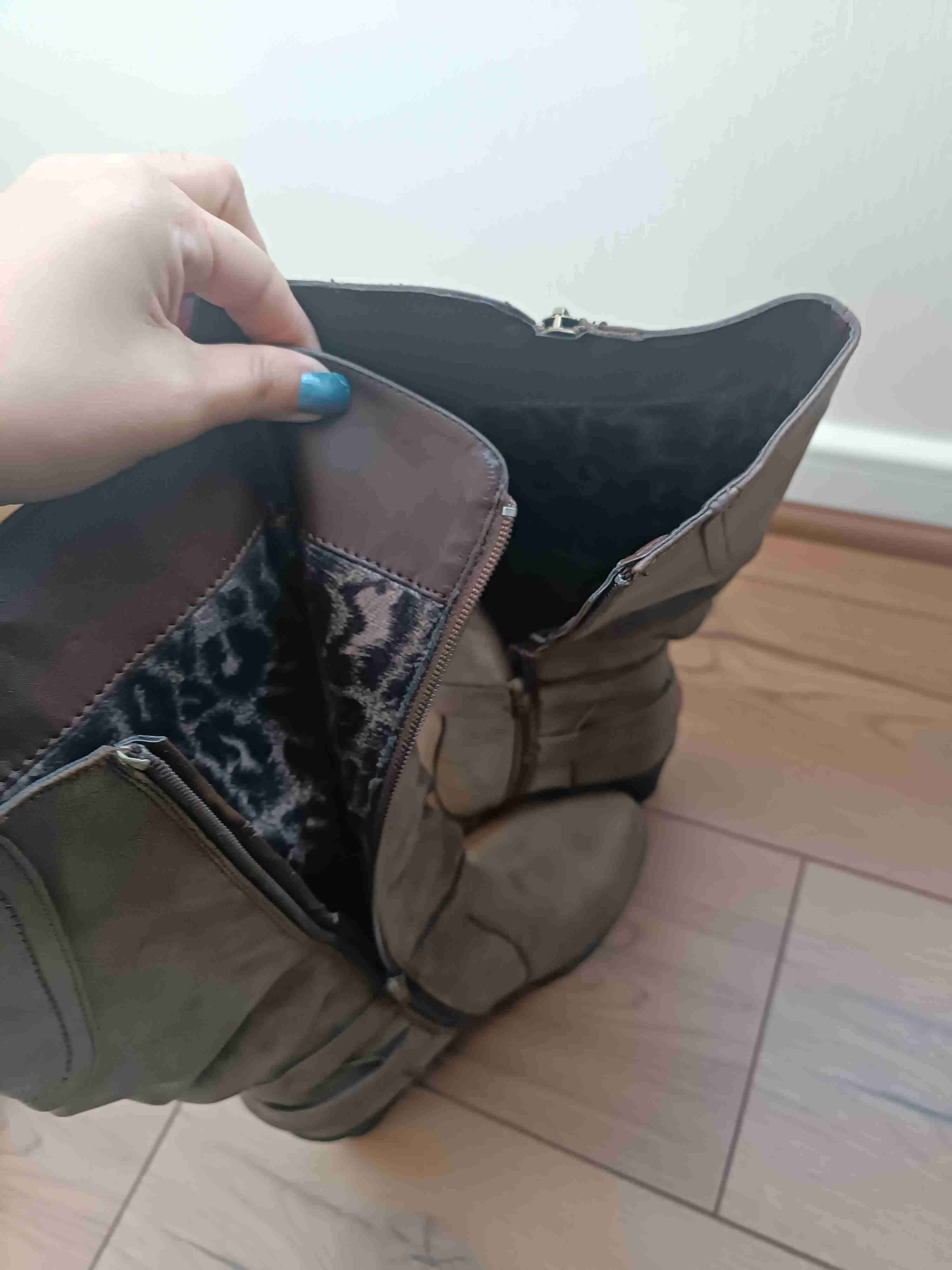 Botas altas marrones con tacón - miniatura 5