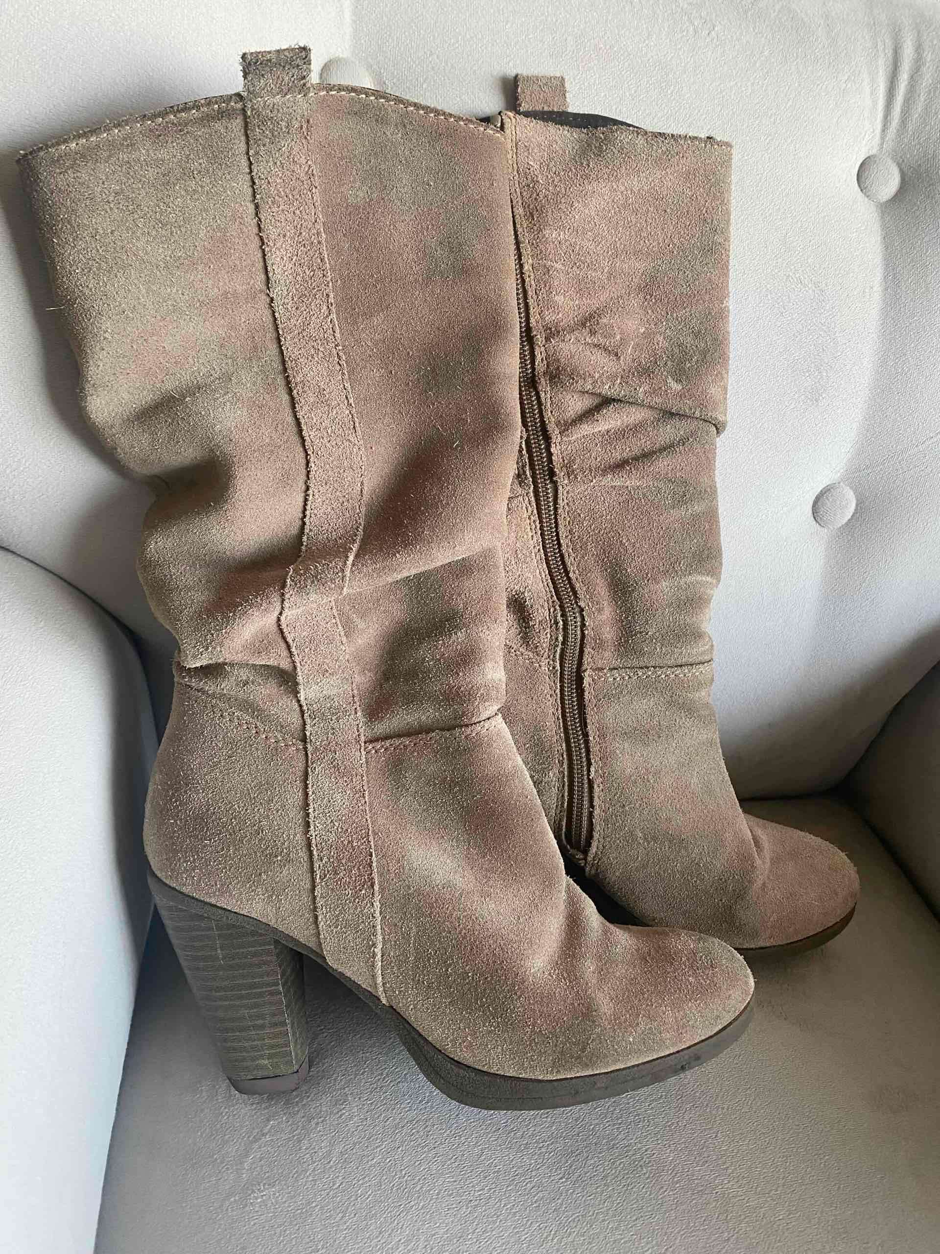 Botas altas beige grisáceo - miniatura 3