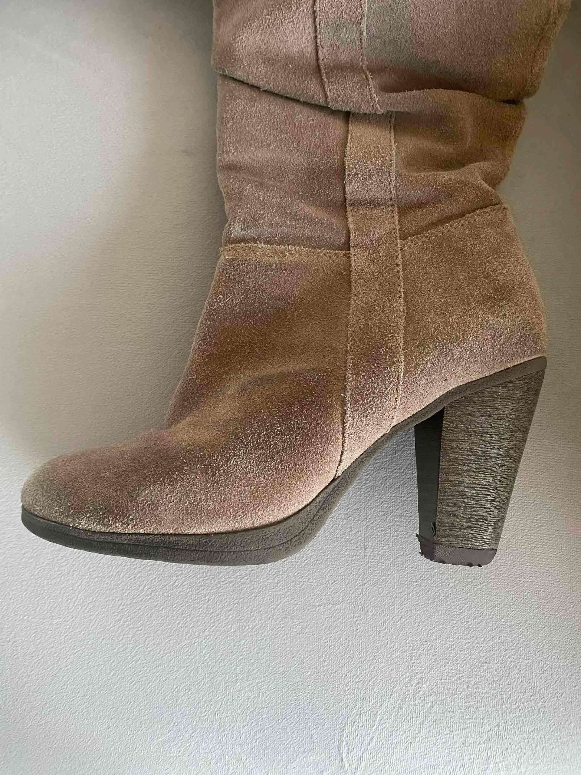 Botas altas beige grisáceo - miniatura 5