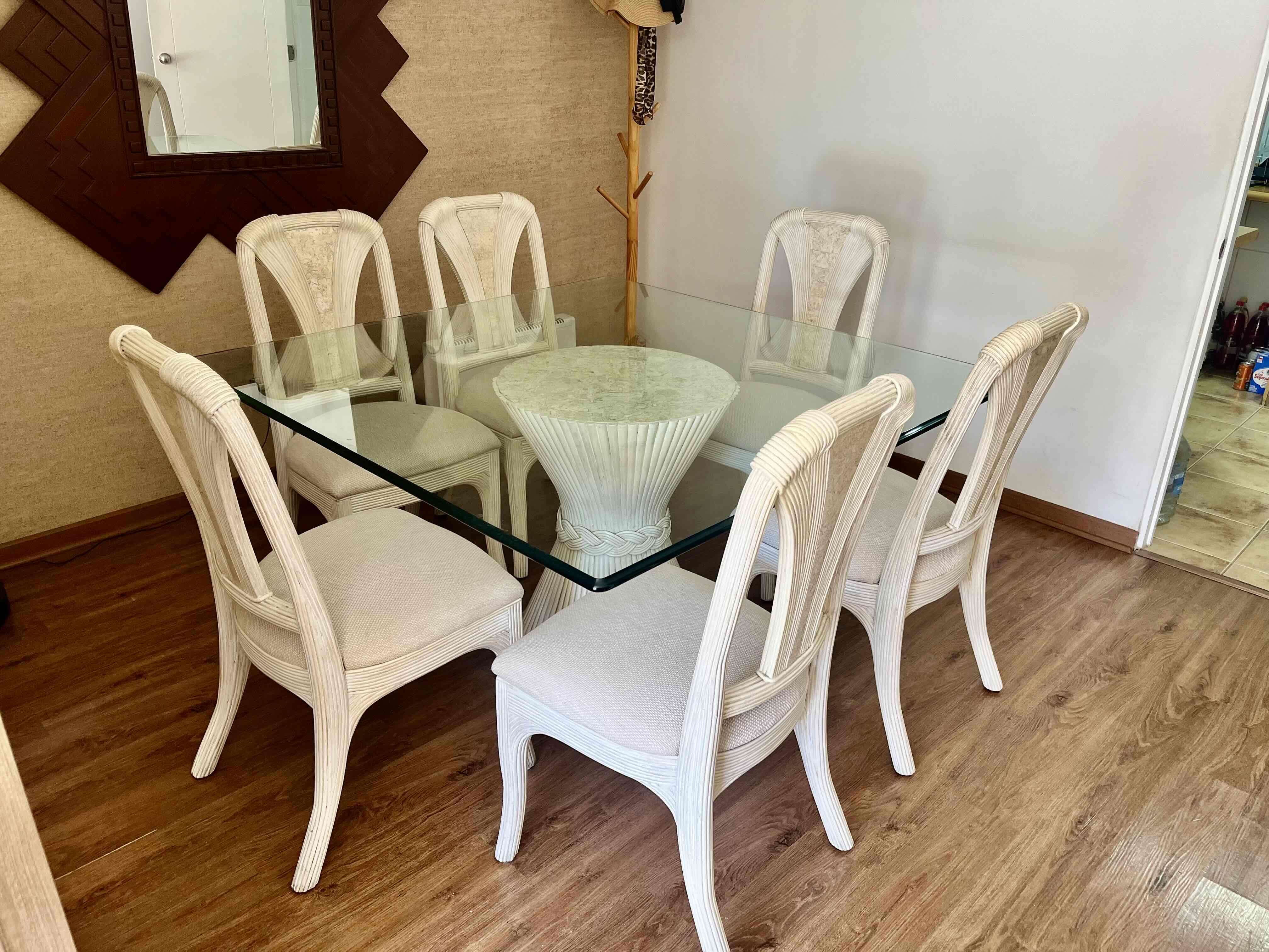 Exclusivo comedor en Rattan fibra natural original - miniatura 1