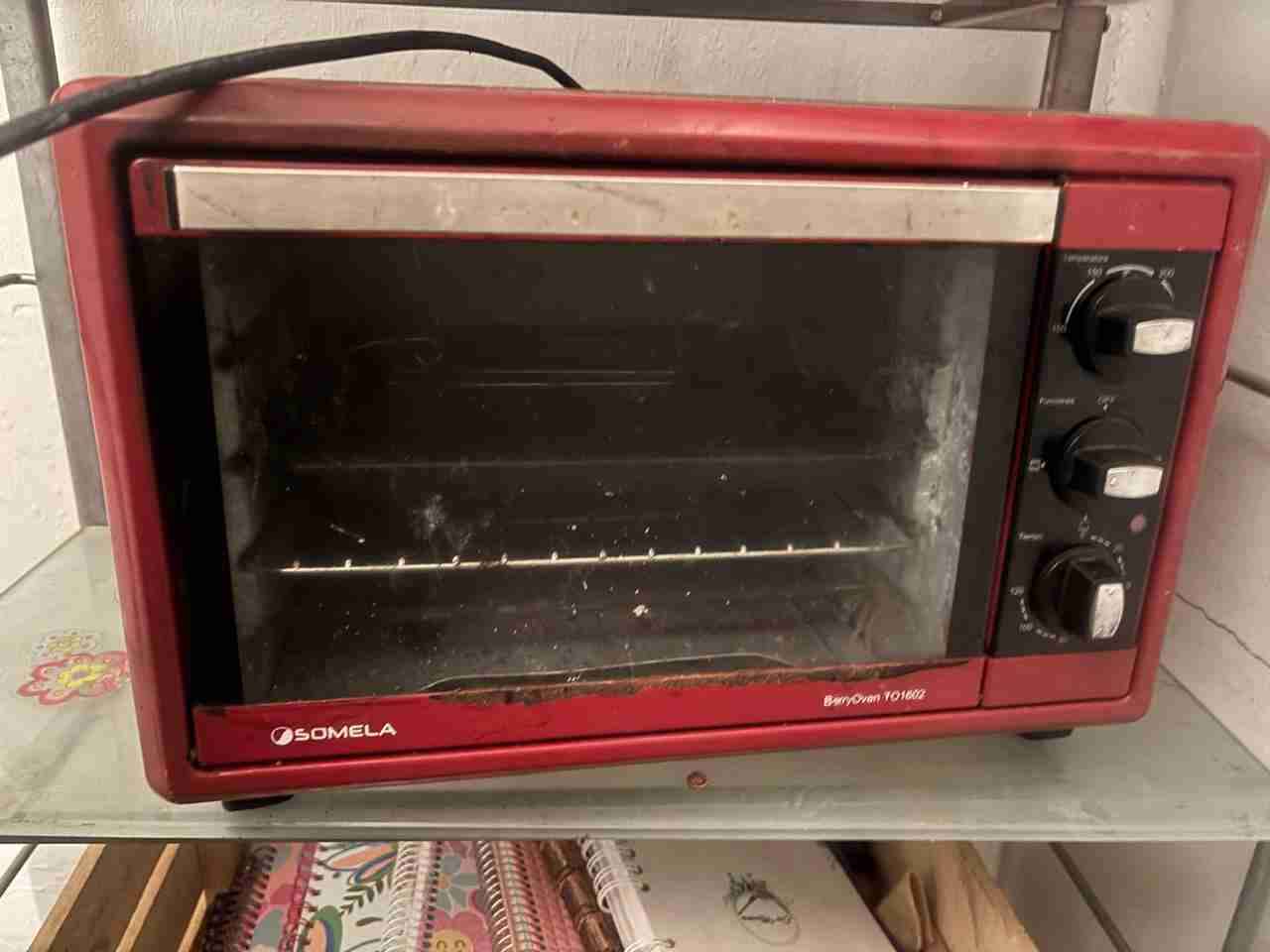 Horno eléctrico Somela rojo