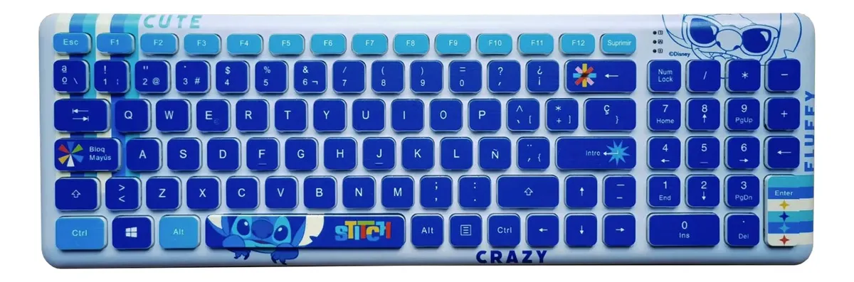 Teclado azul Stitch