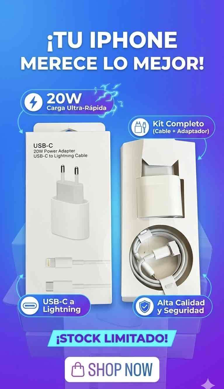 Cargador USB-C 20W iPhone - miniatura 1
