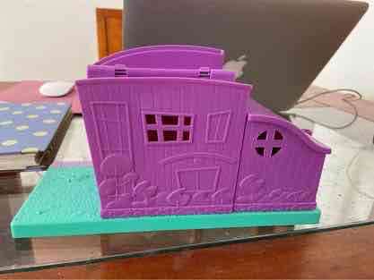 Casa de juguete morada polly pocket mini - miniatura 2