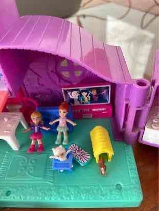 Casa de juguete morada polly pocket mini - miniatura 3