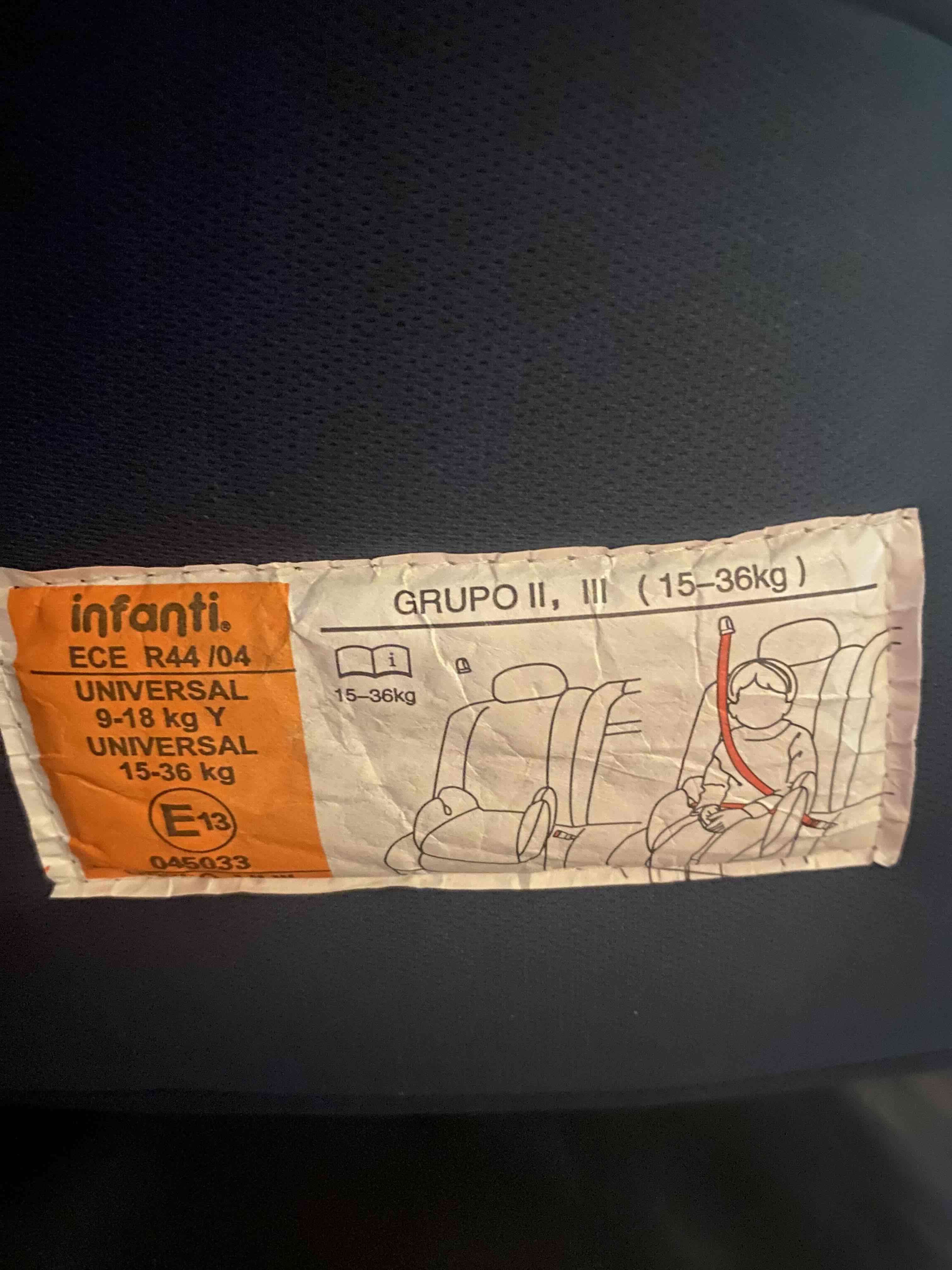 Silla de auto Infanti gris y azul - miniatura 3