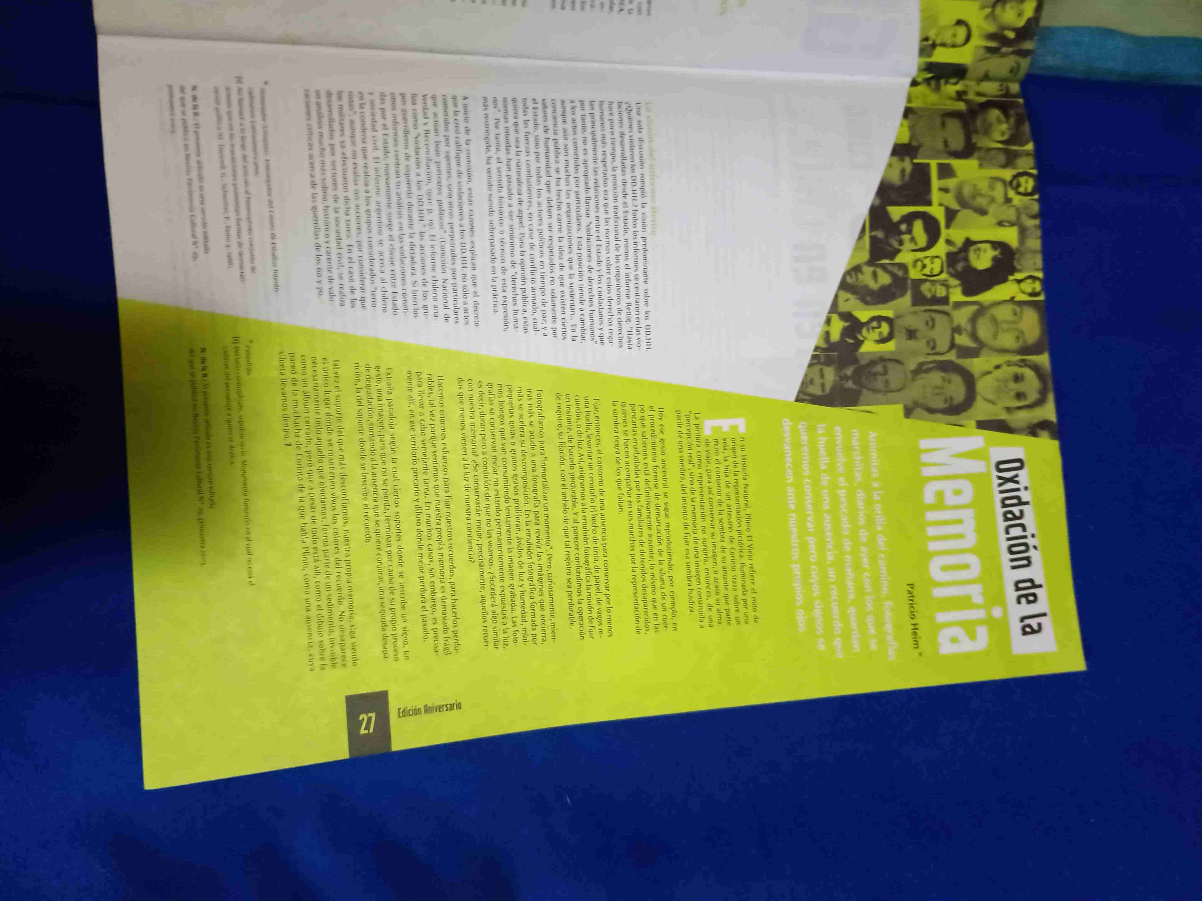 Revista Aniversario 10 años Patrimonio Cultural. - miniatura 3