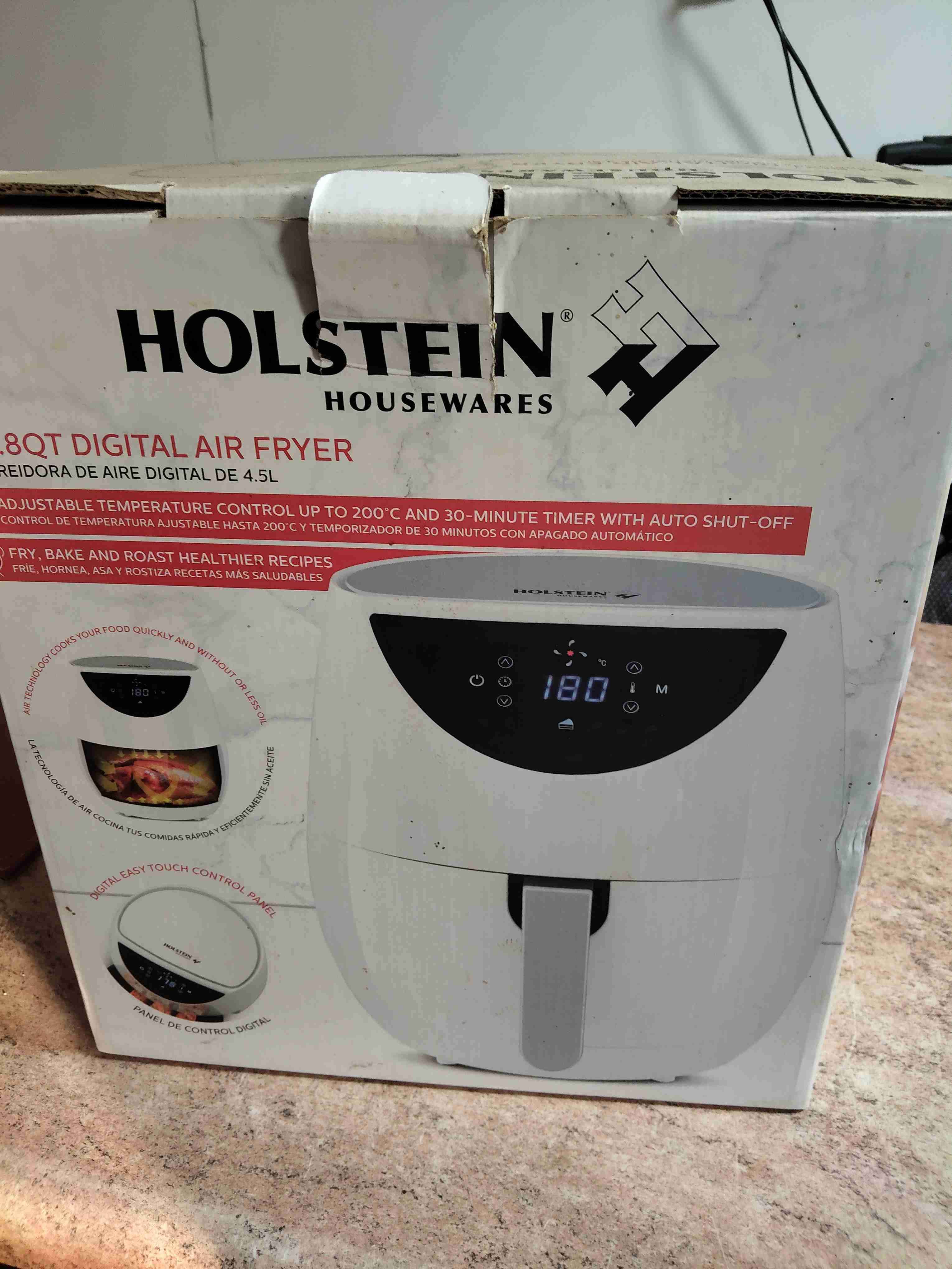 Freidora de aire Holstein blanca - miniatura 5