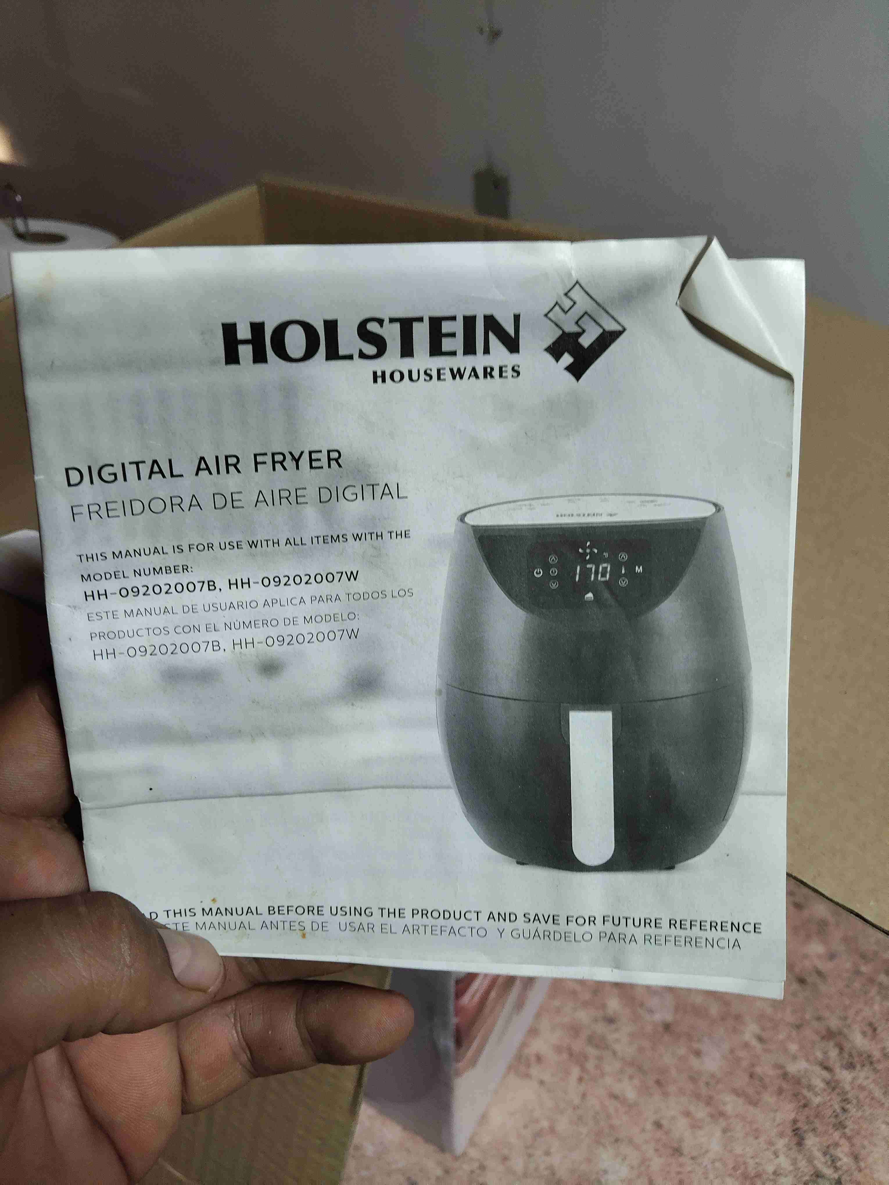 Freidora de aire Holstein blanca - miniatura 6