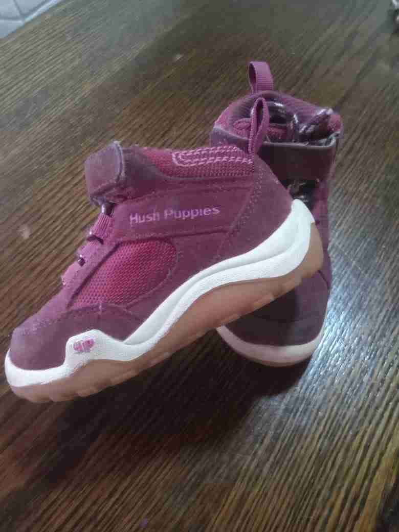 Botines hush puppies burdeos para niñas - miniatura 2