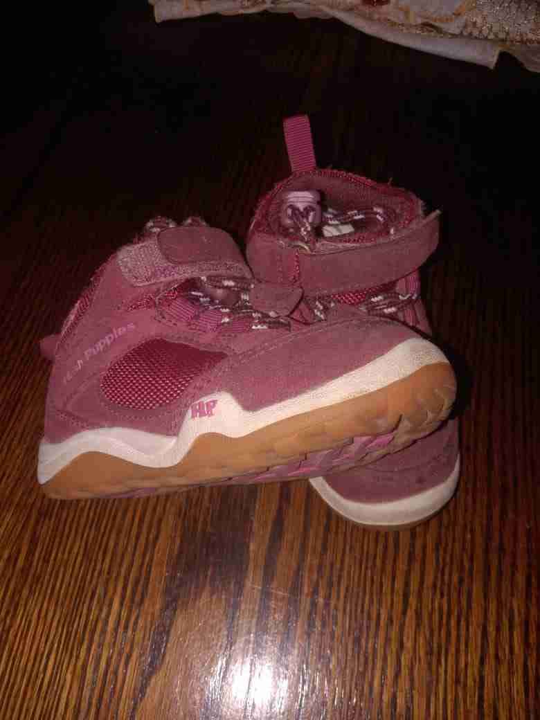 Botines hush puppies burdeos para niñas - miniatura 3