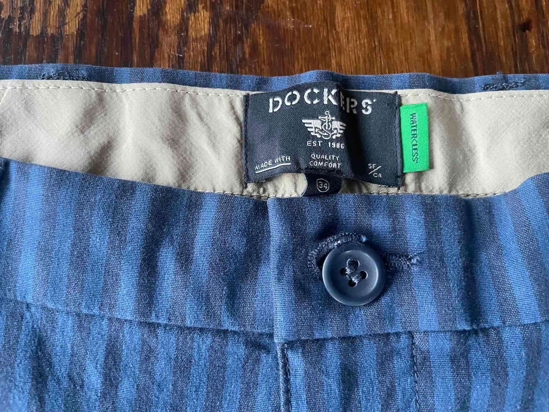 Pantalones a rayas azul oscuro - miniatura 3