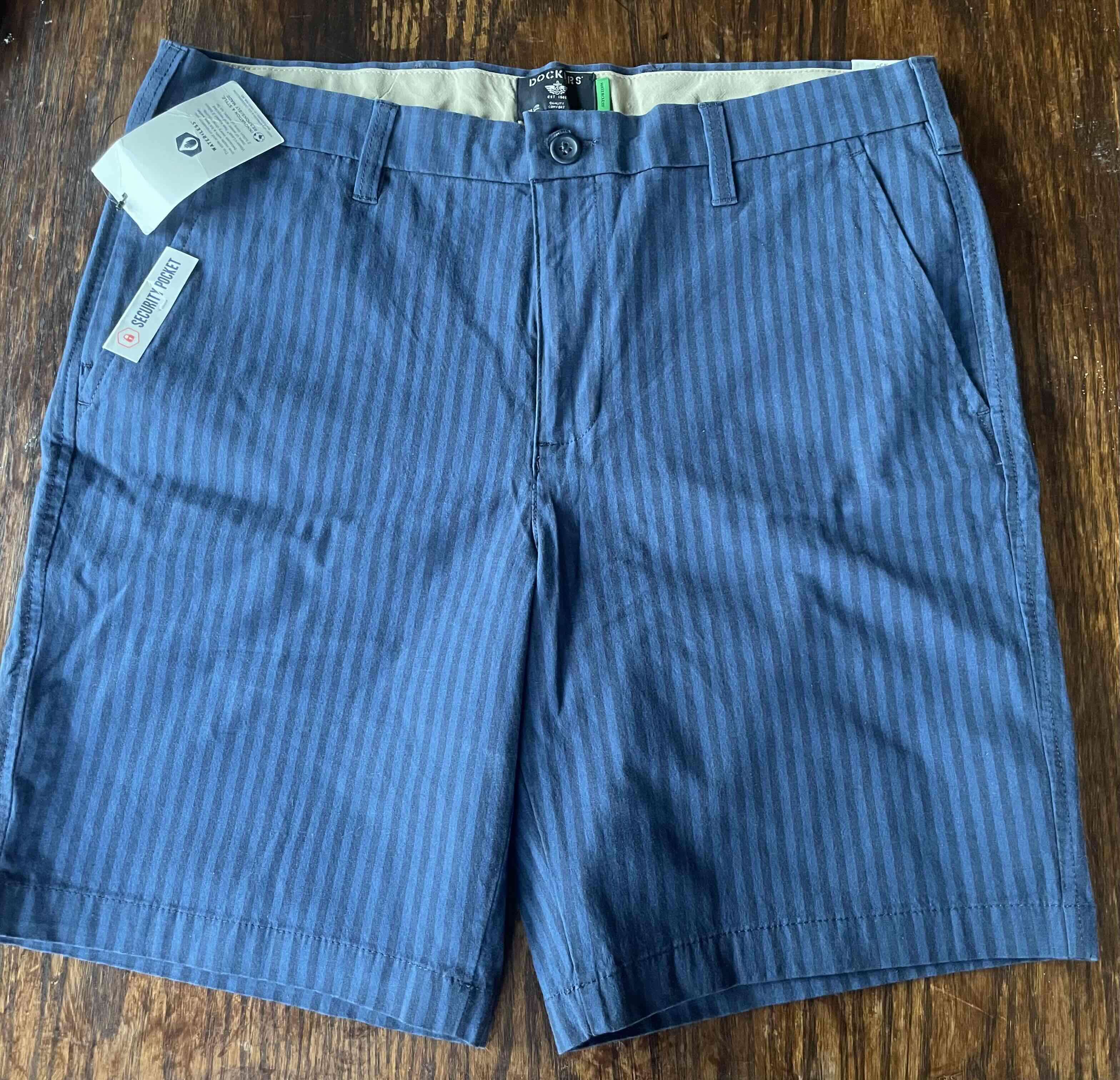 Pantalones a rayas azul oscuro - miniatura 4