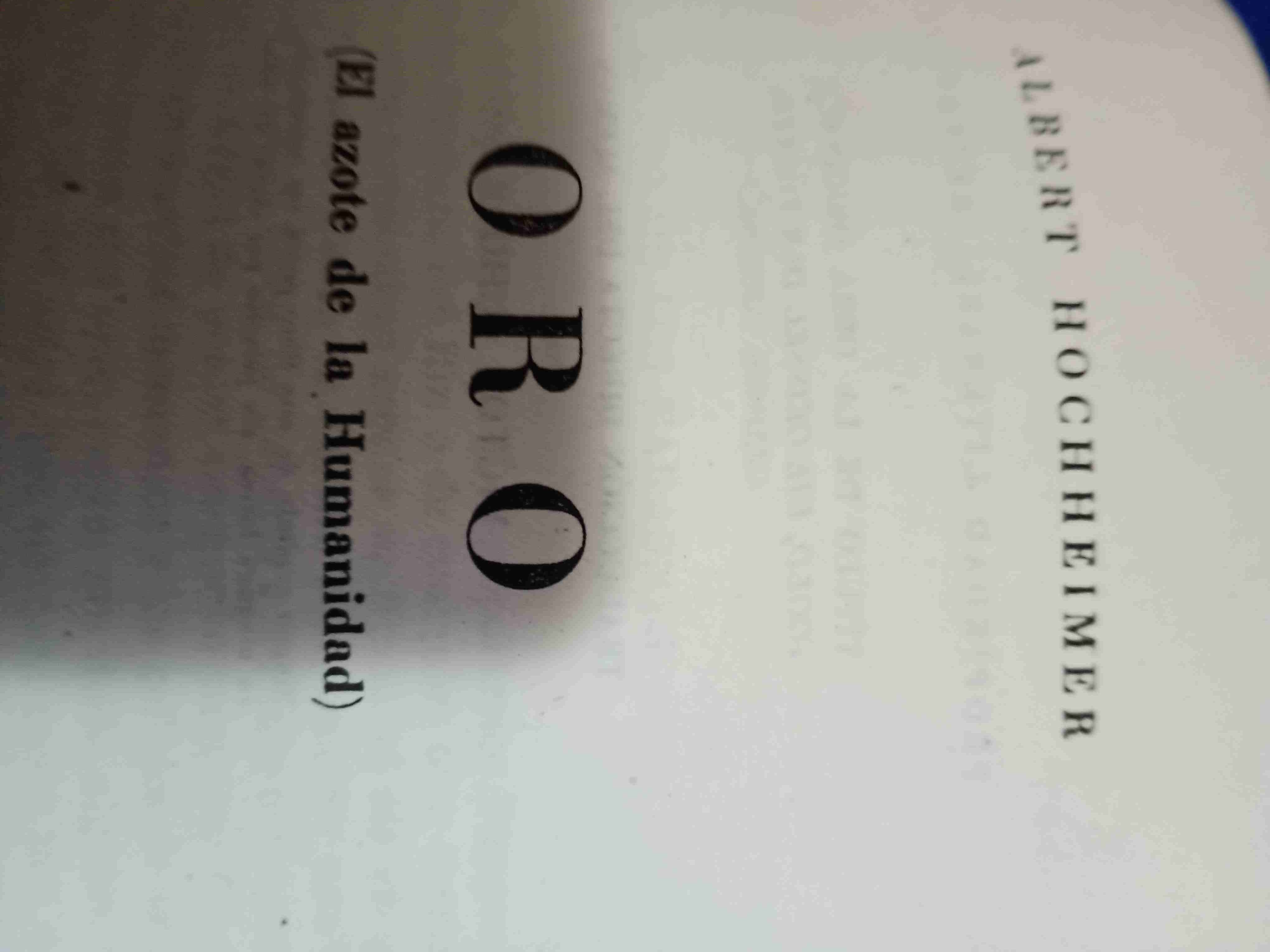 Libro 'Oro' de Albert Hochheimer - miniatura 1