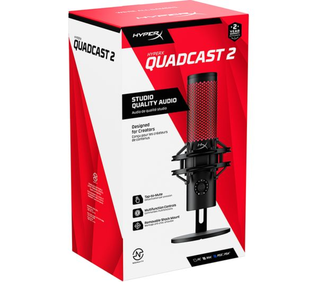 Micrófono HyperX QuadCast 2 (Solo 2 semana de uso) - miniatura 2