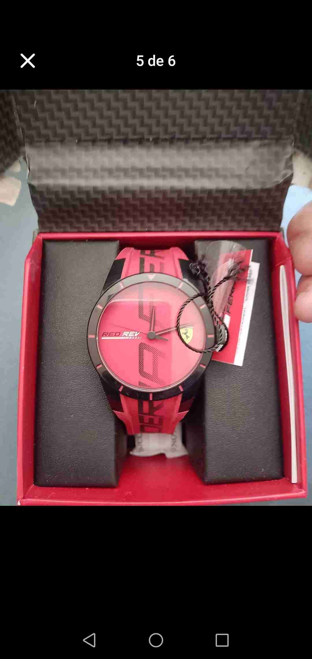 Reloj Ferrari Resina Rojo Hombre - miniatura 2