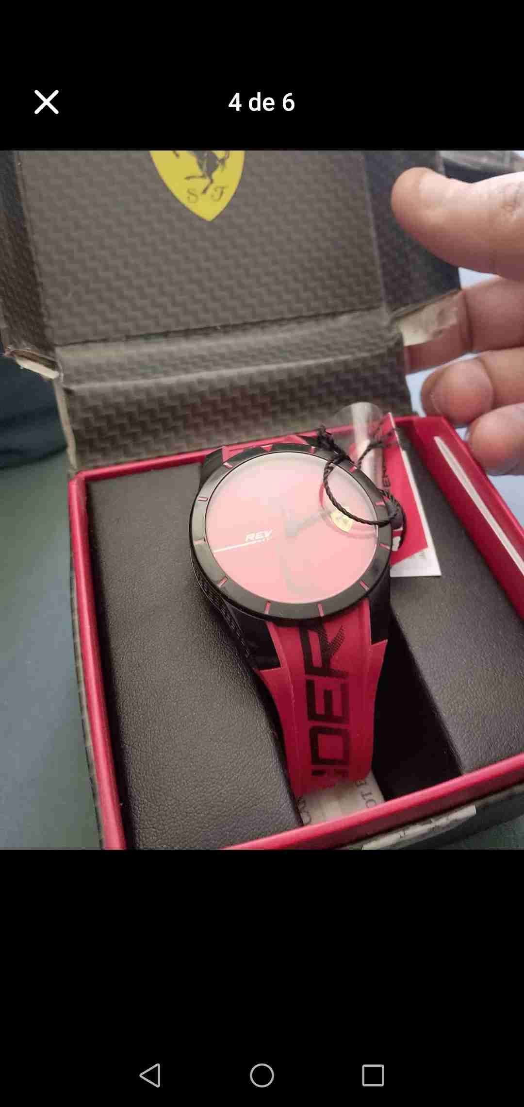 Reloj Ferrari Resina Rojo Hombre - miniatura 5