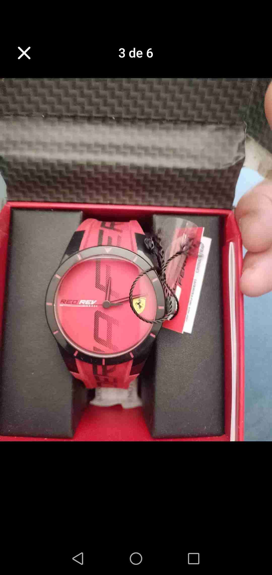Reloj Ferrari Resina Rojo Hombre - miniatura 6