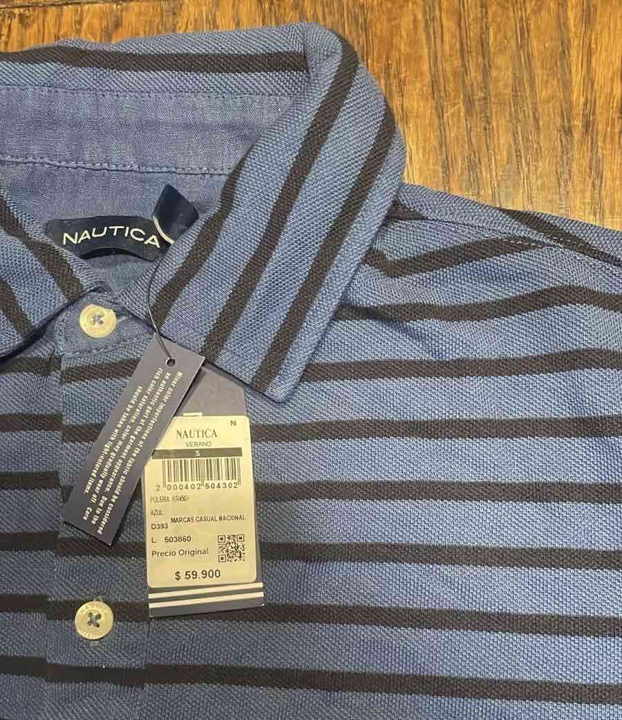 Polera azul rayada Nautica - miniatura 3