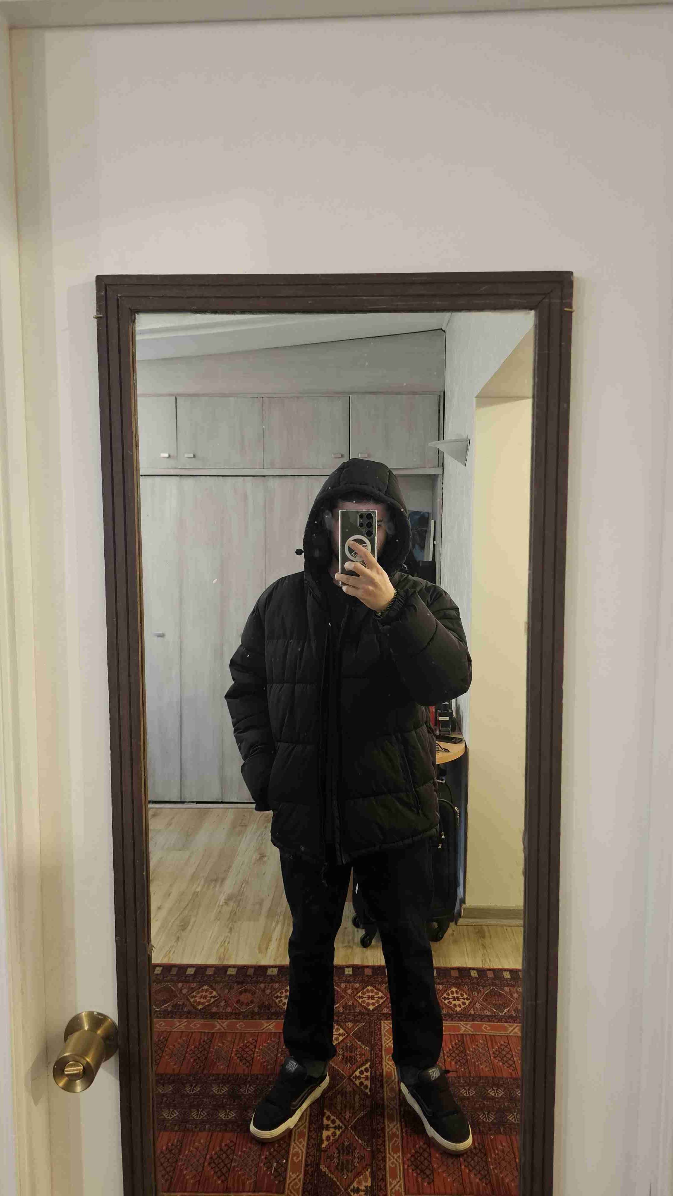 Chaqueta acolchada negra HyM talla L - miniatura 5