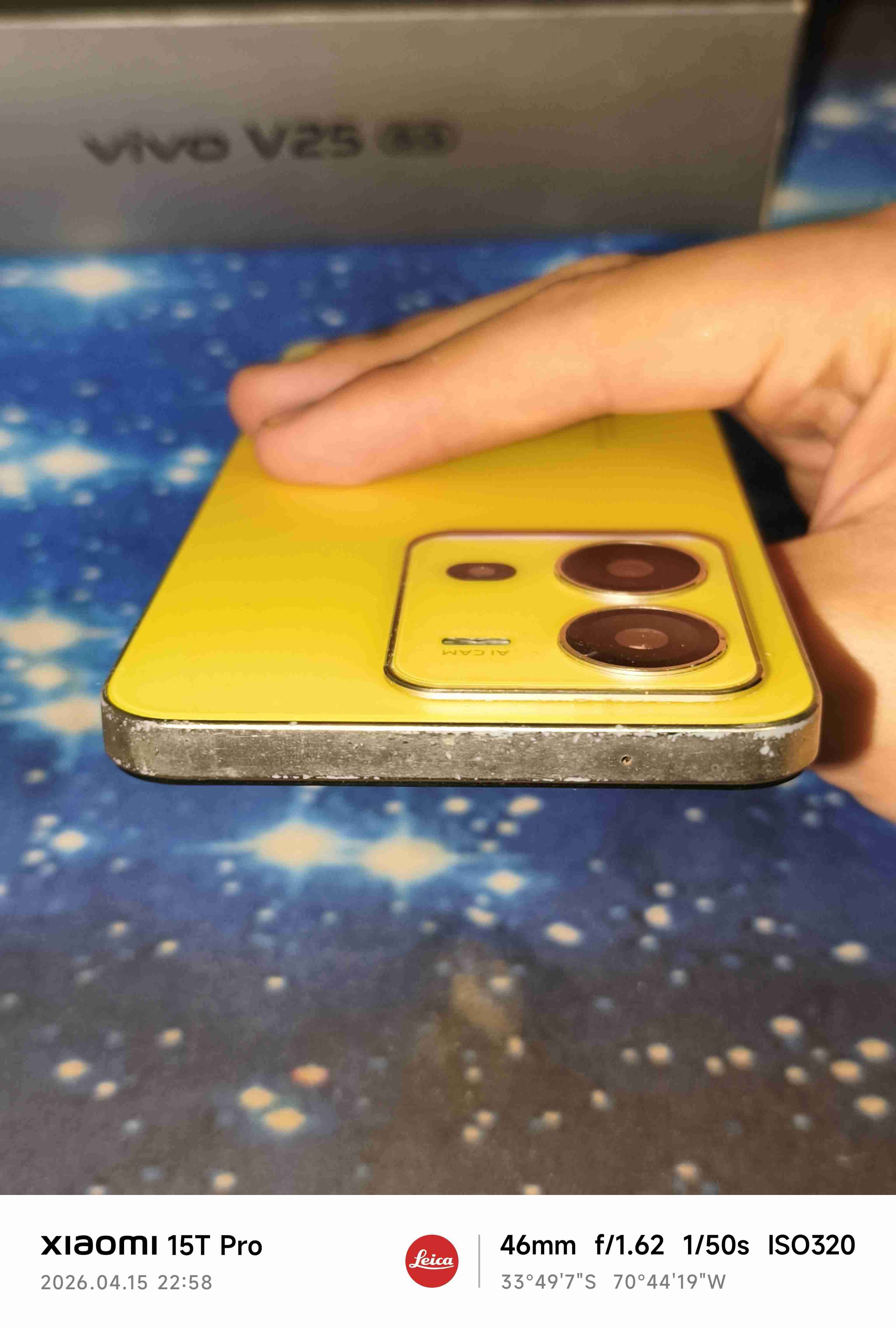 Smartphone Vivo V25 amarillo - miniatura 5