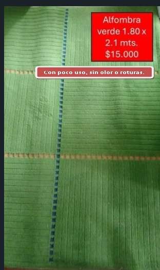 Alfombra verde grande - miniatura 1