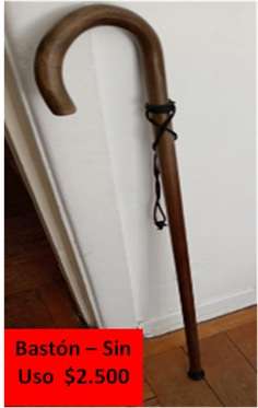 Bastón nuevo de madera