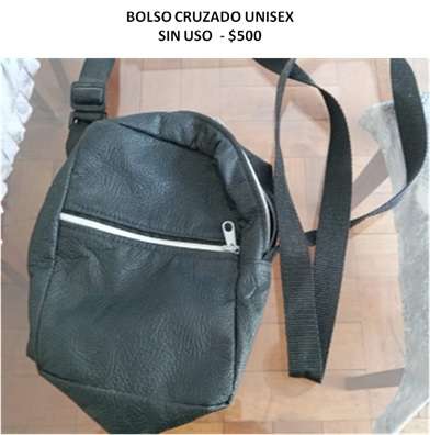 Bolso cruzado unisex negro