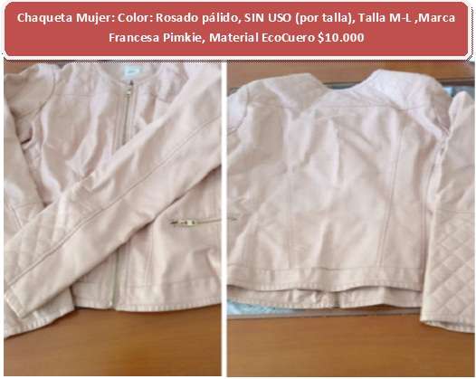Chaqueta mujer rosado Pimkie