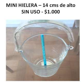 Mini hielera de vidrio