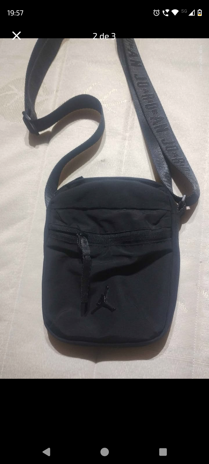 Bolso Jordan Airbon Detalles En Negro - miniatura 2