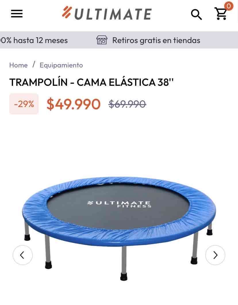 Trampolín fitness azul - miniatura 2