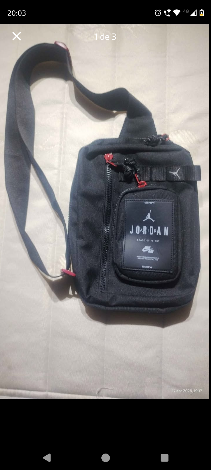 Bolso Pechera Nike Air Jordan - miniatura 1