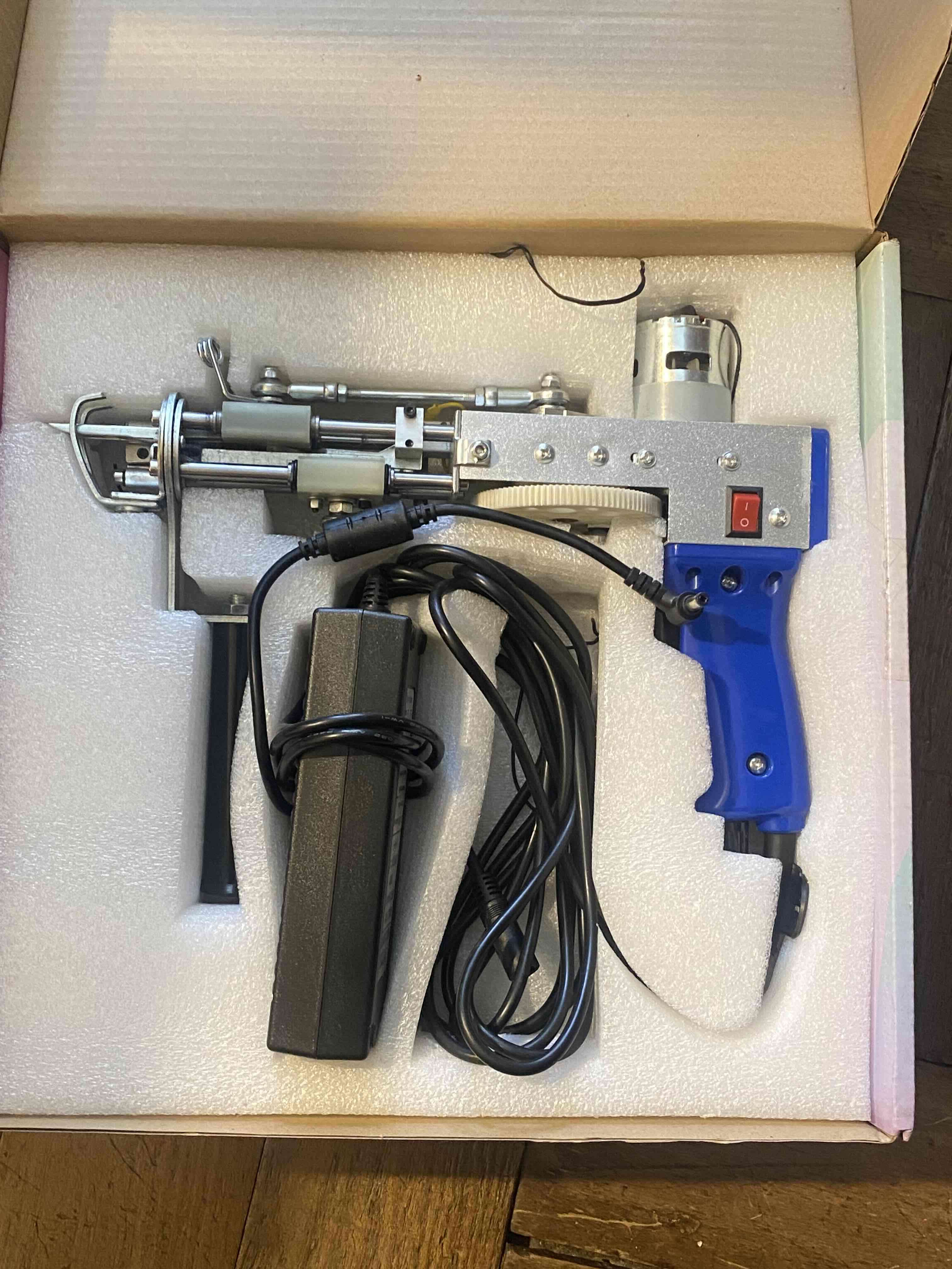 Máquina de tejer manual eléctrica