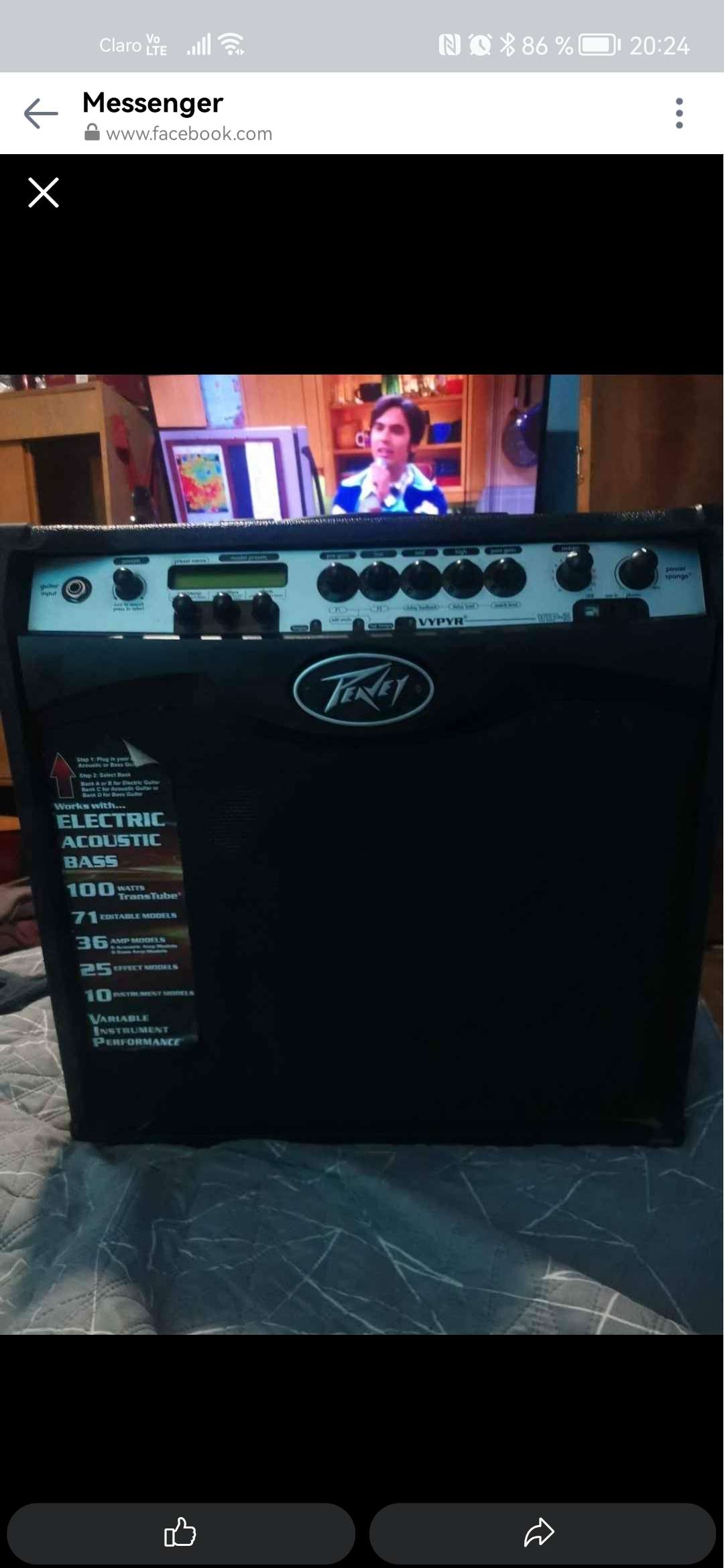 Amplificador Peavey Vypyr VIP-3 - miniatura 1