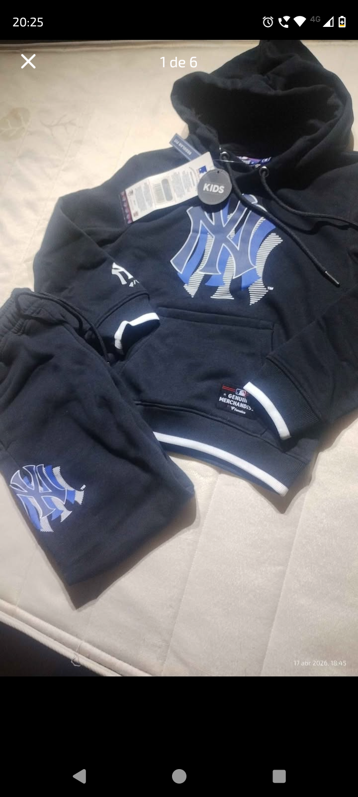 Buso Completo MLB Niño New York 🇺🇸🗽Talla 6 - miniatura 2