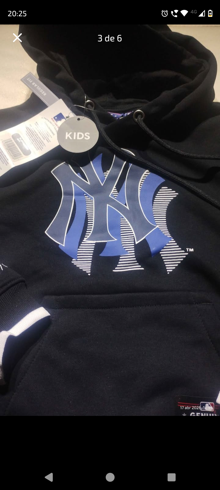 Buso Completo MLB Niño New York 🇺🇸🗽Talla 6 - miniatura 3