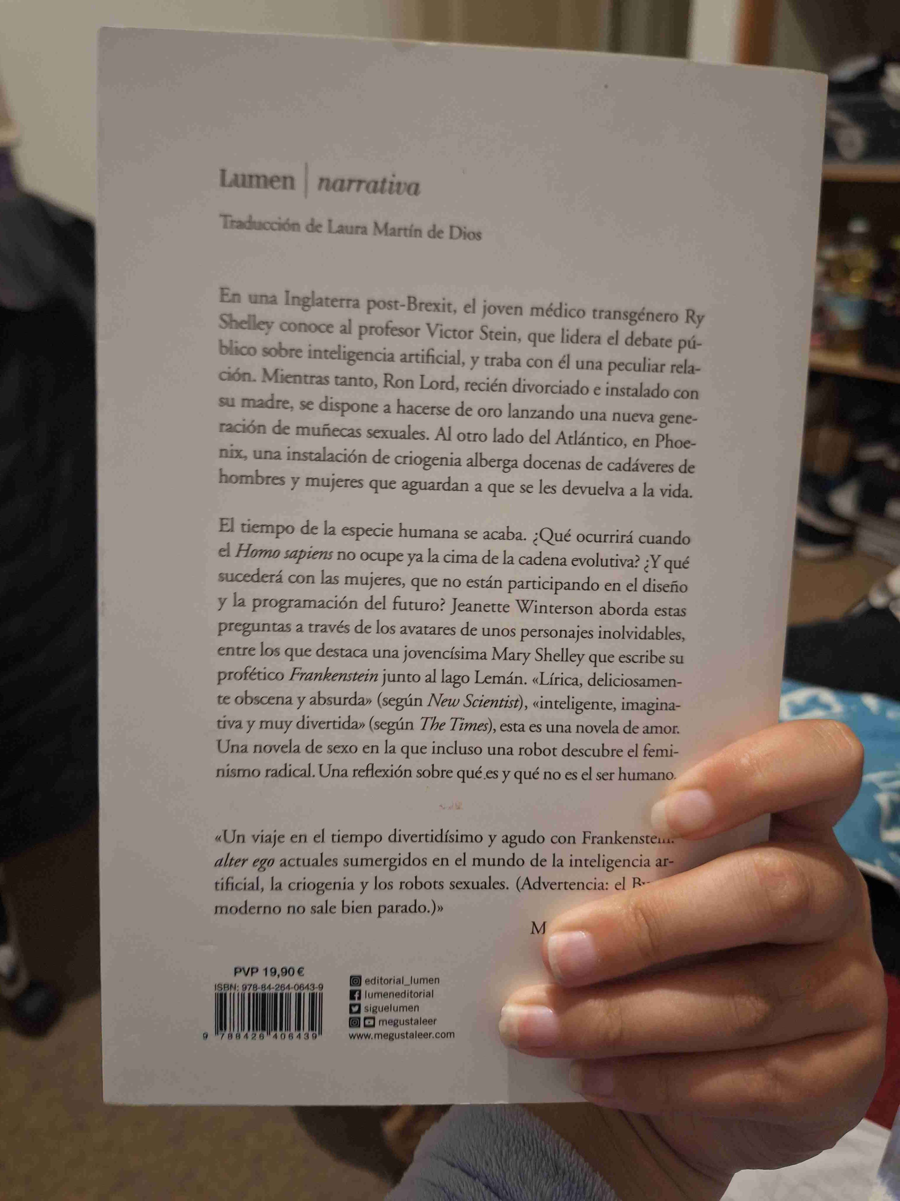 Libro 'Frankissstein' de Winterson - miniatura 2