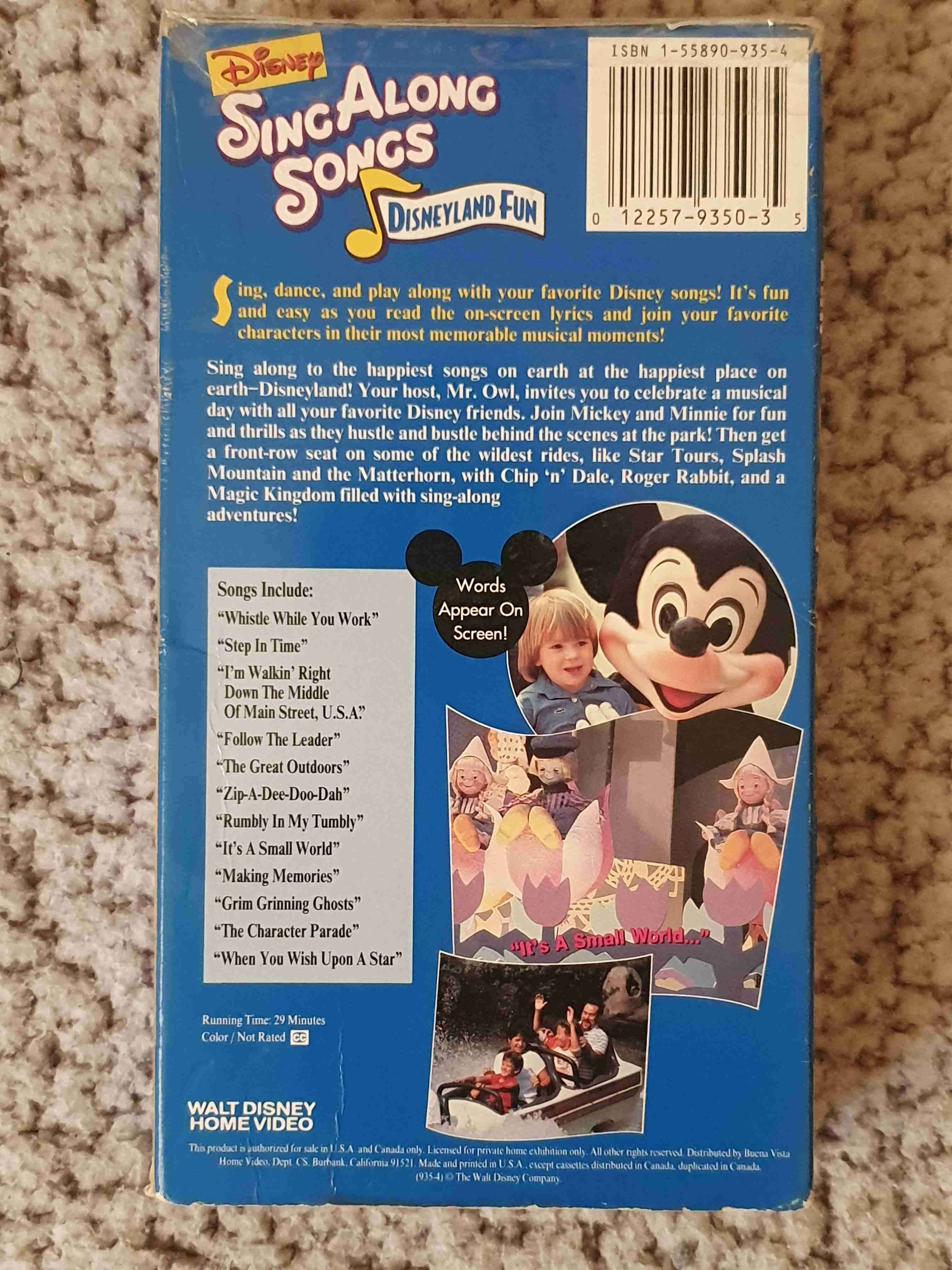VHS Disney Sing Along Songs - miniatura 5