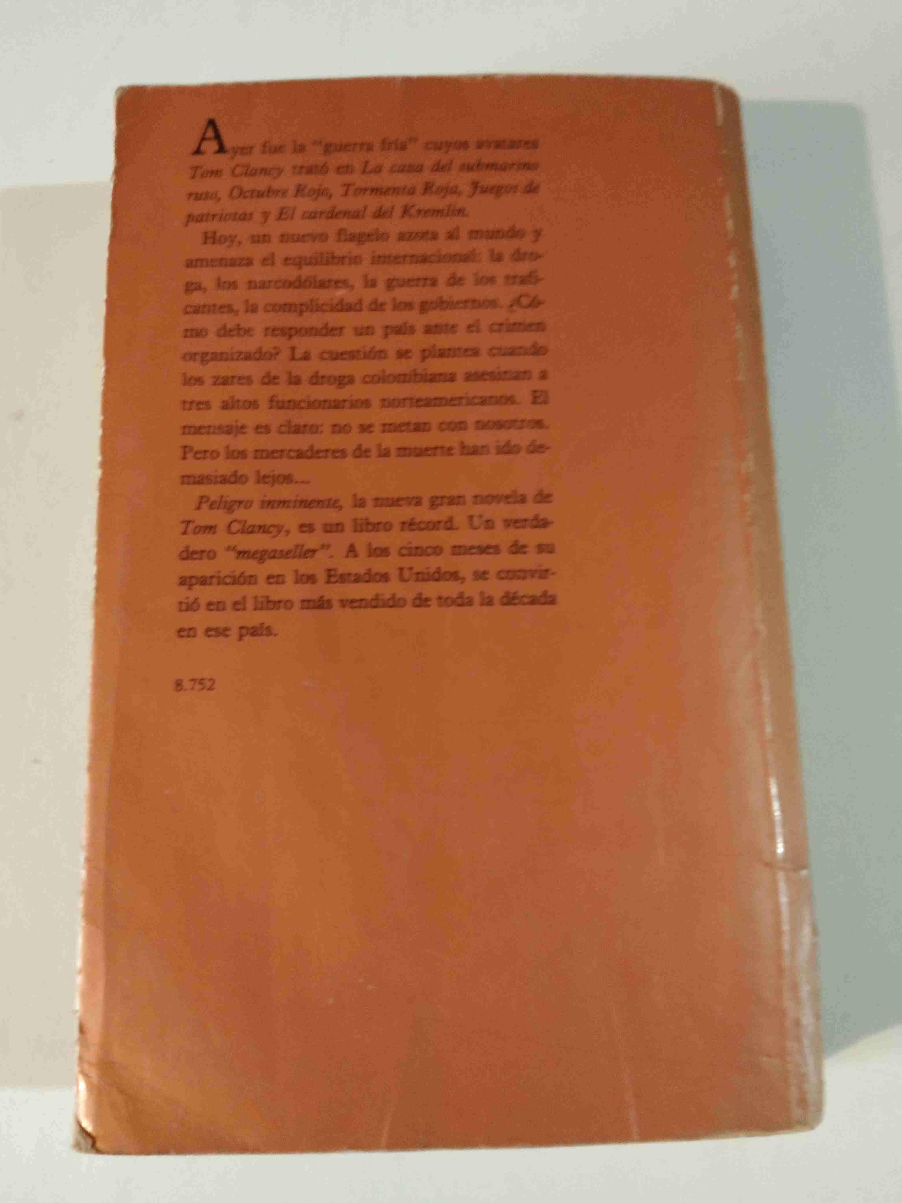 Libro Peligro Inminente Tom Clancy - miniatura 5