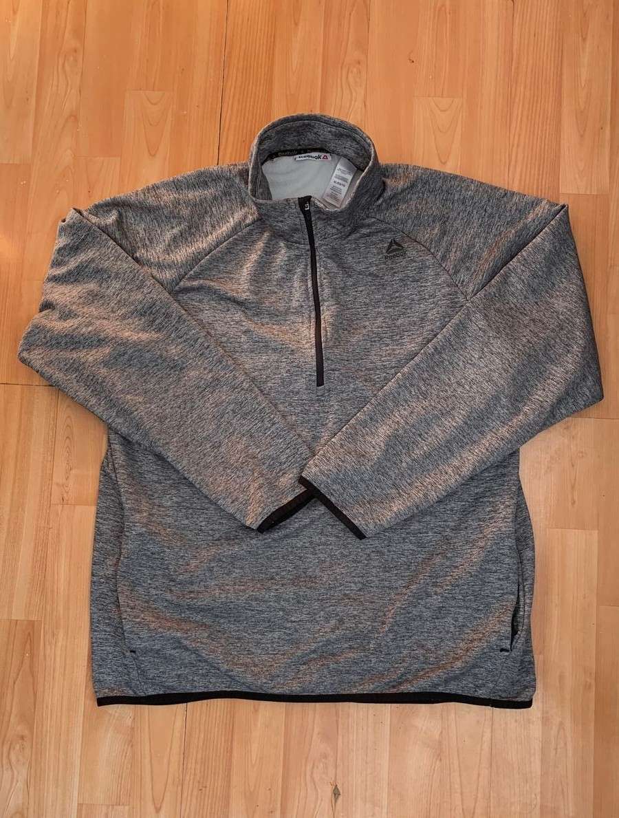 Polerón deportivo gris Reebok - miniatura 2