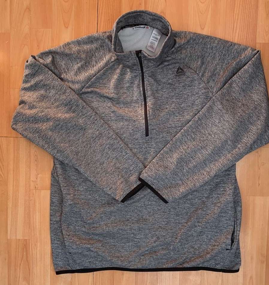 Polerón deportivo gris Reebok - miniatura 3