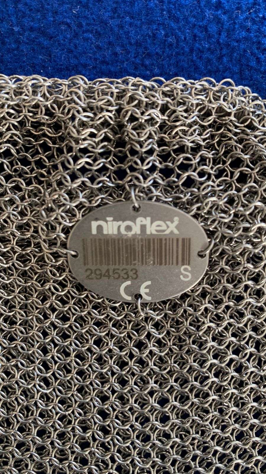 Guante de malla de acero inoxidable Talla M NUEVO - miniatura 2