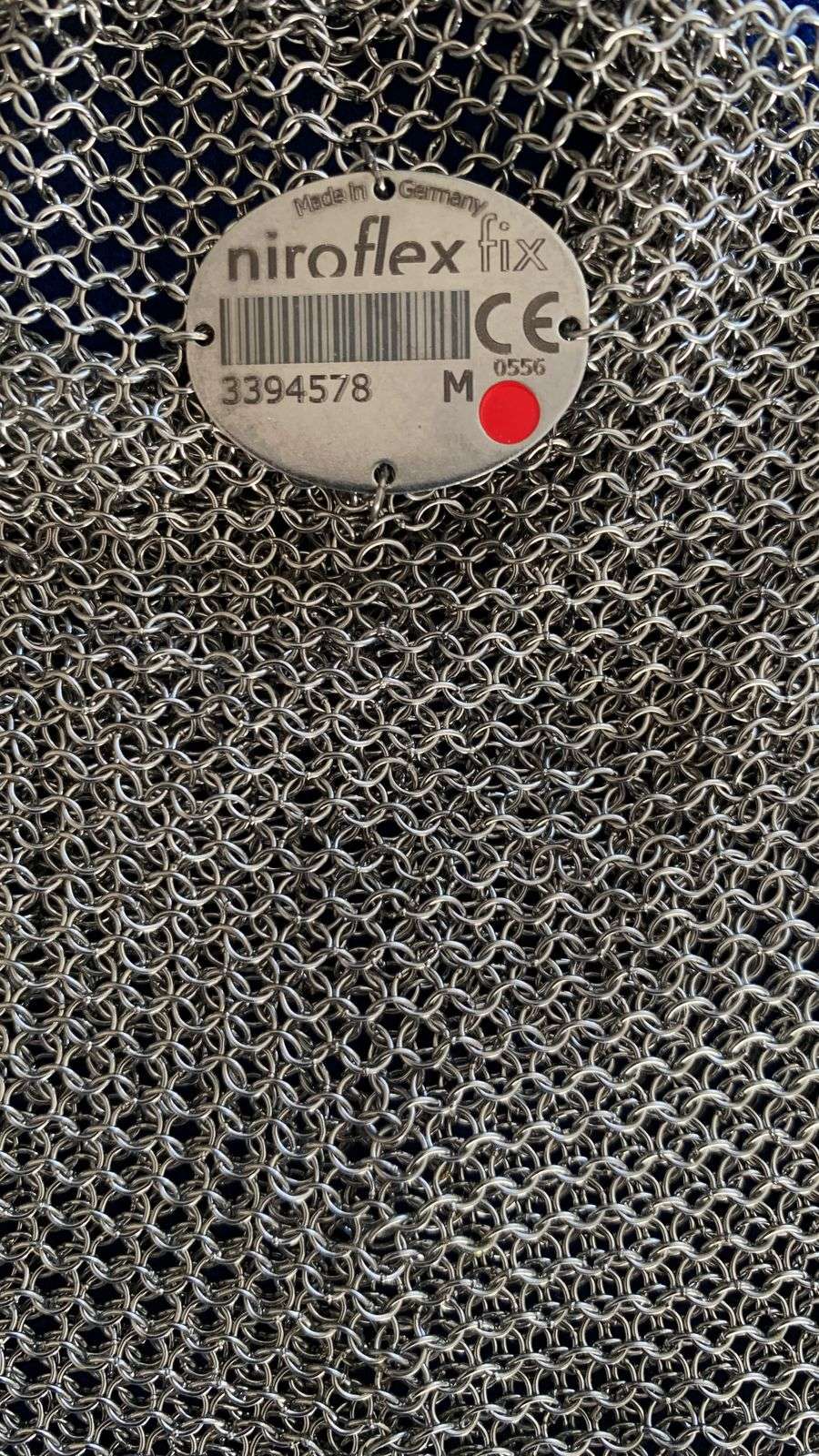 Guante de malla de acero inoxidable Talla M NUEVO - miniatura 3