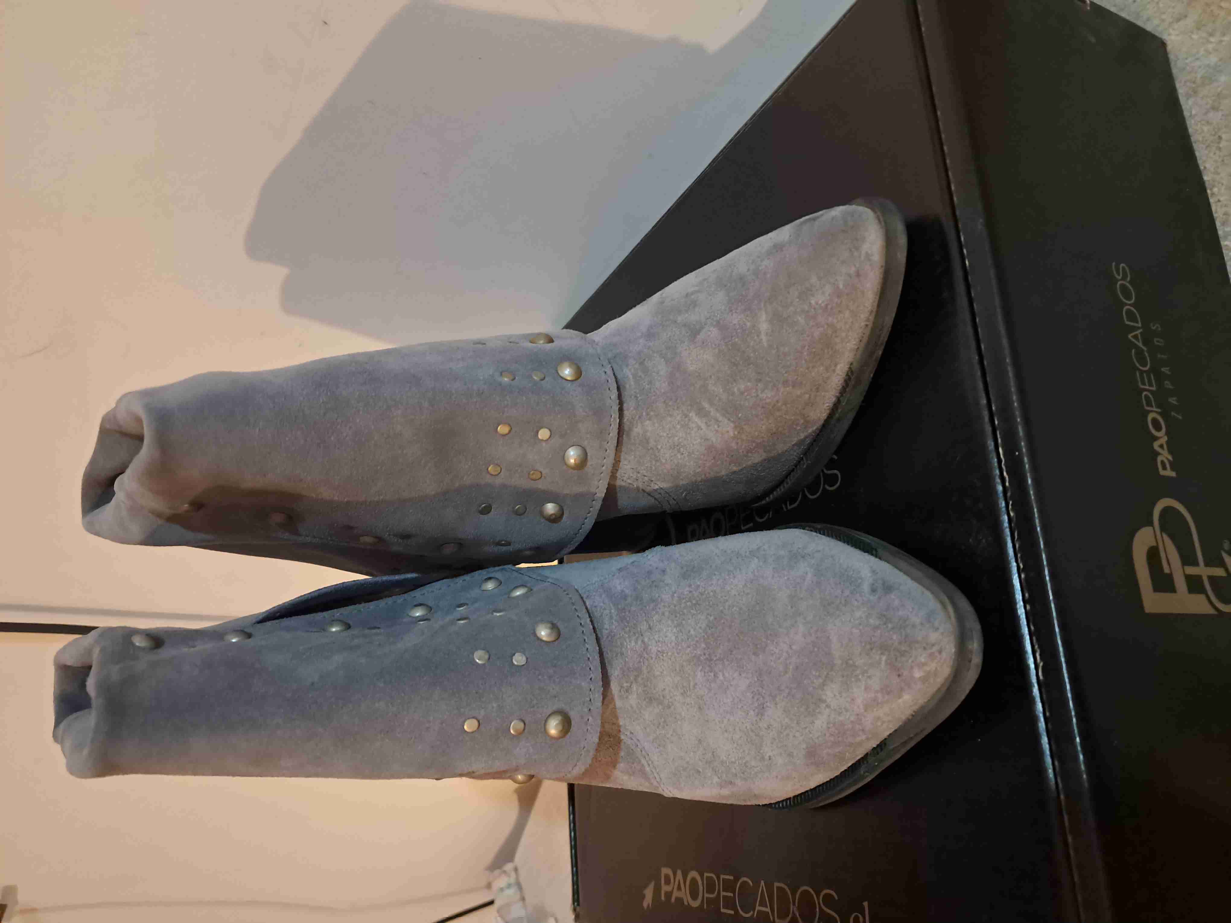 Botines gris con tachas - miniatura 3