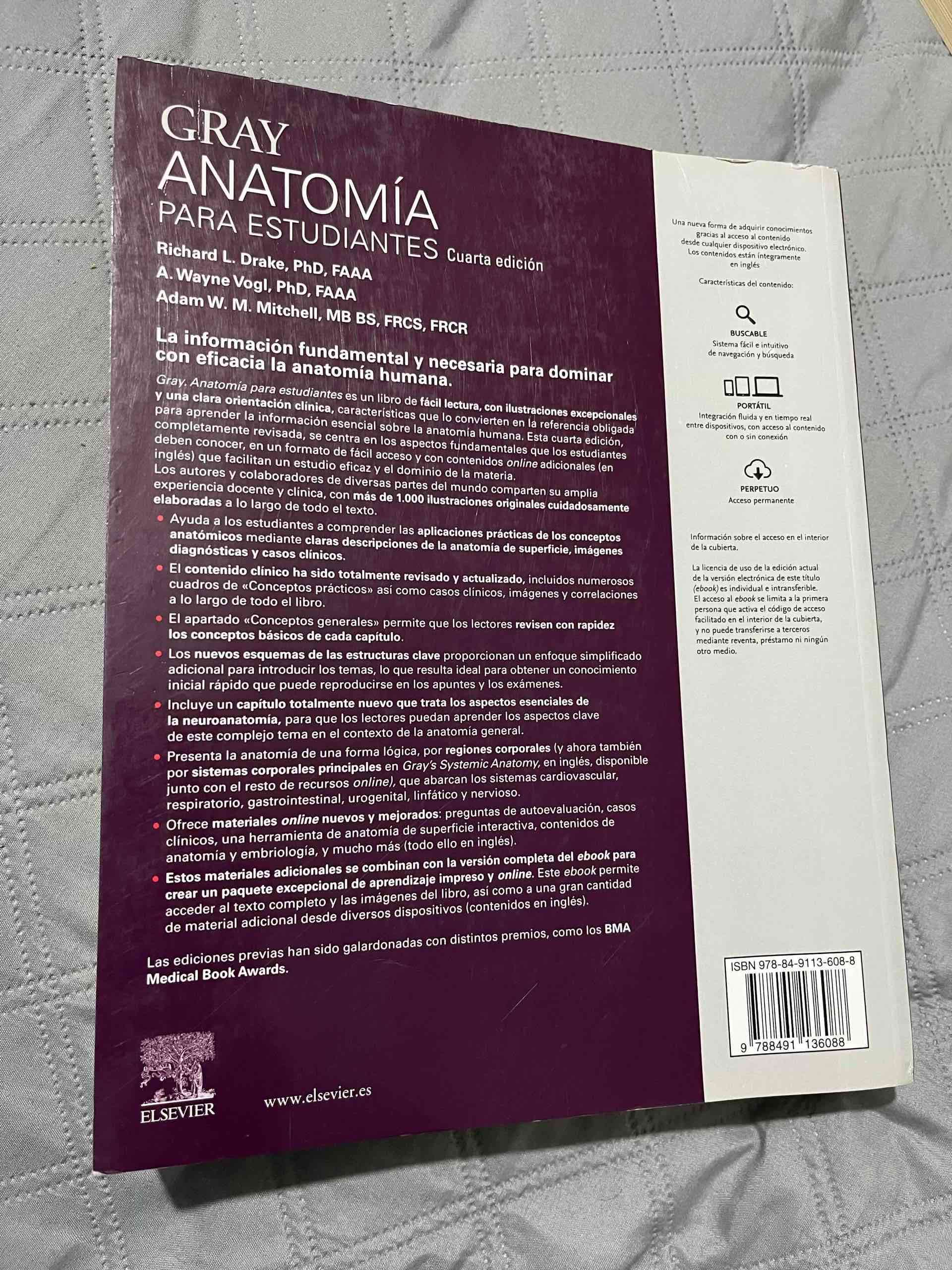 Libro Gray Anatomía para Estudiantes - miniatura 2