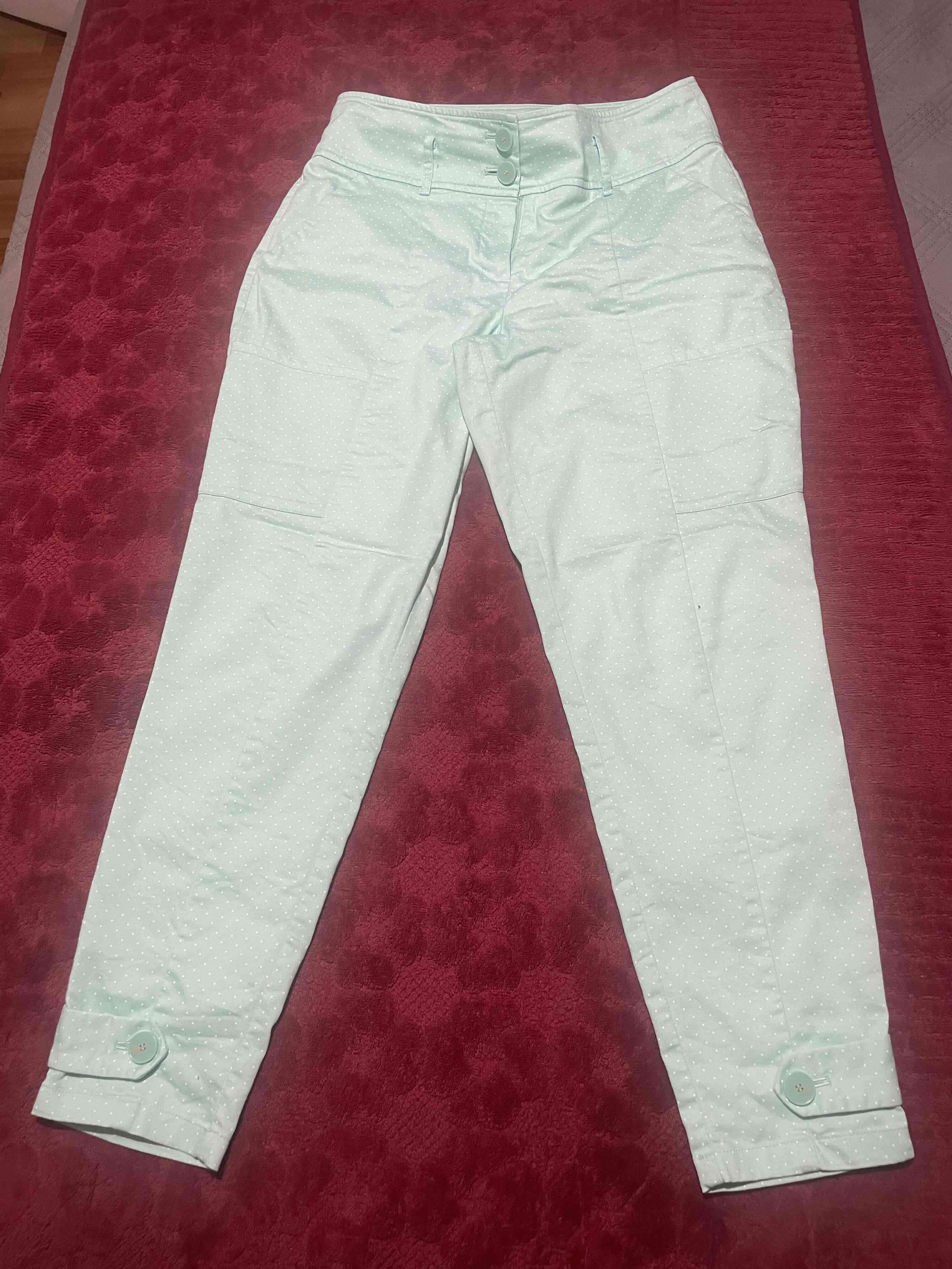 Pantalones verde agua con lunares - miniatura 3