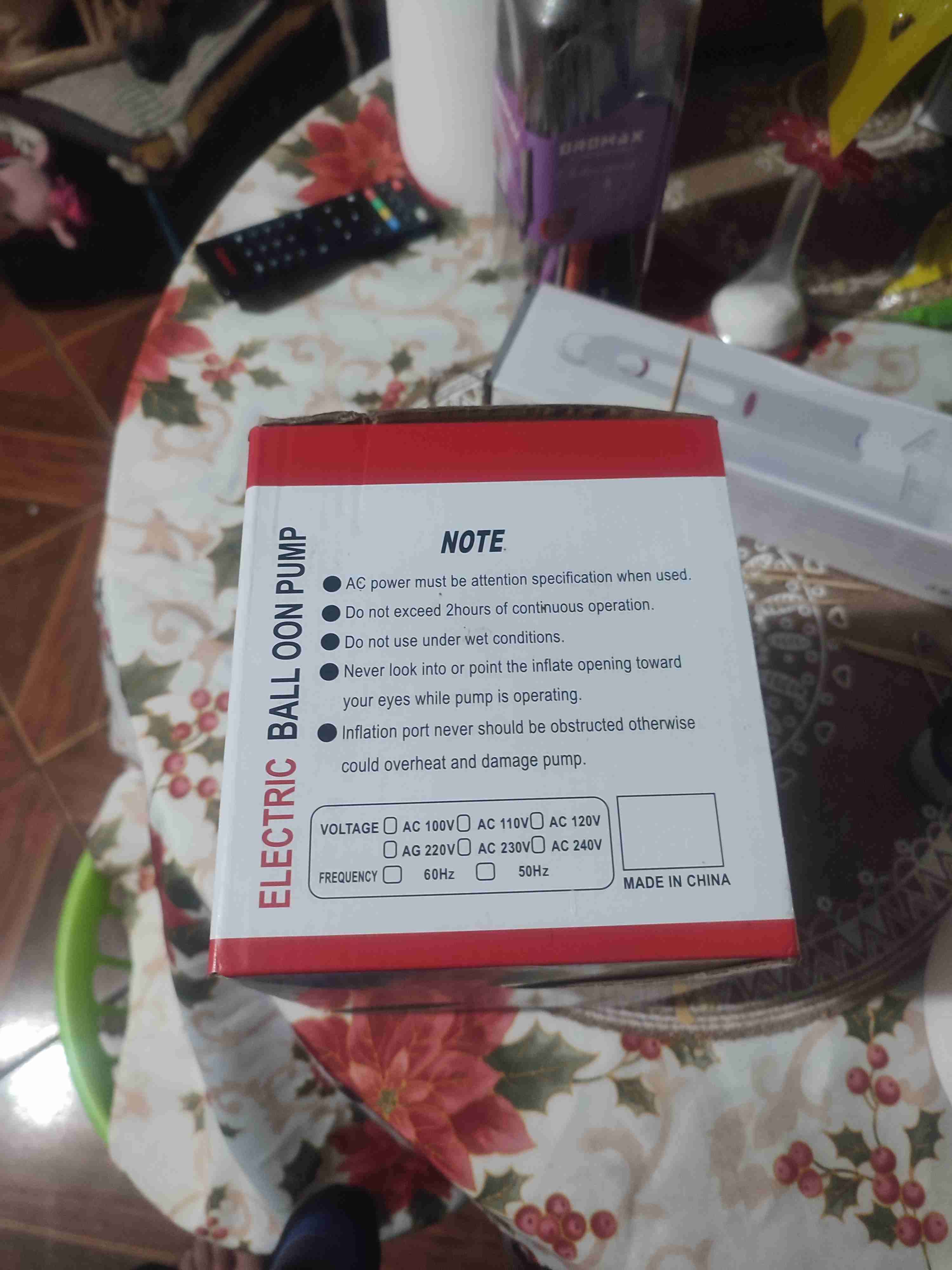 Bomba eléctrica para globos - miniatura 2